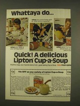 1976 Lipton Cup-A-Soup Ad - Whattaya Do - $18.49