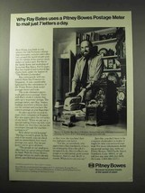 1977 Pitney Bowes Postage Meter Ad - Ray Bates Uses - £14.55 GBP