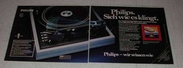 1977 Philips Audio Equipment Ad - in German - £14.74 GBP