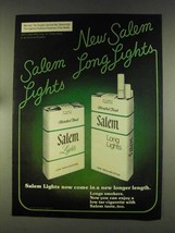 1976 Salem Cigarettes Ad - New Long Lights - £14.55 GBP