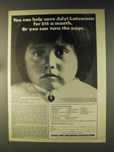 1976 Save The Children Federation Ad - Julyi Latemoon - £14.46 GBP