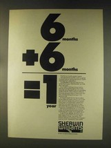 1976 Sherwin Williams Ad - 6 Months + 6 Months - $18.49