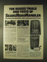 1976 Sears RoadHandler Tires Ad - The Rugged Trials - £14.53 GBP