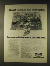 1976 Texaco Oil Ad - Took 75 Years - £14.53 GBP