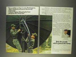 1976 U.S. Army Ad - I&#39;m a Soldier and a Student - $18.49