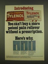 1976 Tylenol Extra-Strength Ad - More Potent - £14.72 GBP