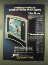 1976 Zenith The Panorama II Model SG2564X Television Ad - £14.74 GBP