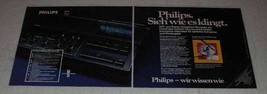 1977 2-pg Philips Audio Equipment Ad - in German - £14.69 GBP