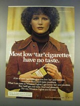 1977 Winston Cigarettes Ad - Most Low Tar Have No Taste - $18.49