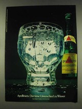 1977 Apollinaris Water Ad - in German - £14.69 GBP