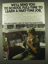 1978 U.S. Army Reserve Ad - We&#39;ll Send You To School - £14.54 GBP