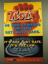 1997 Twix Candy Ad - He Who Unwraps Gets Both Bars - £14.81 GBP