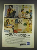 1977 Borden Wall-Tex Ad - These Rooms Look Beautiful - £14.55 GBP