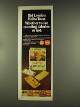 1977 Borden Old London White Melba Toast Ad - £14.54 GBP