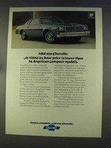 1977 Chevrolet Chevelle Malibu Coupe Ad - £14.45 GBP
