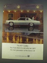 1977 Cadillac Car Ad - Next Generation of Luxury Car - $18.49