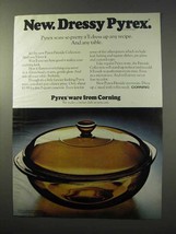 1977 Corning Pyrex Fireside Collection Ad - Dressy - £14.87 GBP