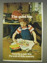 1977 Crayola Crayons Ad - The Quiet Toy - £14.61 GBP