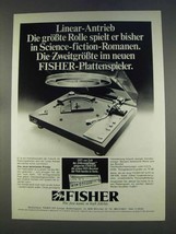 1977 Fisher MT6225 Turntable Ad - in German - £14.54 GBP