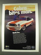 1977 Ford Mustang Cobra II Ad - Cobra Bites Man - $18.49