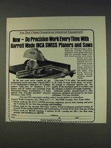 1977 Garrett Wade INCA Swiss Planers and Saws Ad - $18.49