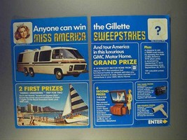 1977 Gillette Products Ad - Miss America Sweepstakes - $18.49
