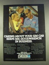 1977 GM Quality Service Parts Ad - Keeps in Business - $18.49