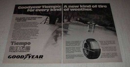 1977 Goodyear Tiempo Tire Ad - Every Kind of Weather - $18.49
