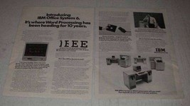 1977 IBM Office System 6 Ad - Word Processing - $18.49