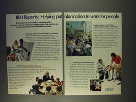 1977 IBM Computers Ad - Information to Work - $18.49