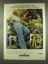 1977 Jaymar Sansabelt Slacks & Sportsuits Ad - Tom Shaw - $18.49