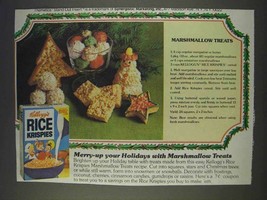 1977 Kellogg's Rice Krispies Ad - Marshmallow Treats - $18.49