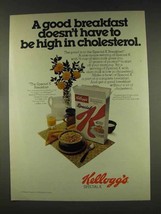 1977 Kellogg&#39;s Special K Cereal Ad - Cholesterol - £14.62 GBP