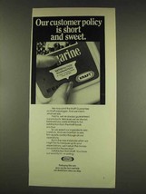 1977 Kraft Margarine Ad - Our Customer Policy - $18.49