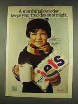 1977 Kraft Marshmallows Ad - Keeps Freckles Straight - $18.49