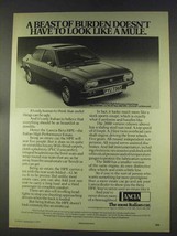 1977 Lancia Beta 2000 HPE Ad - A Beast of Burden - $18.49