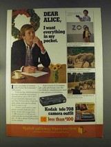 1977 Kodak Tele 708 Camera Outfit Ad - Dear Alice - $18.49
