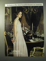 1977 Lenox China &amp; Crystal Ad - Most Beautiful Dinners - £14.54 GBP