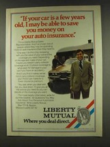 1977 Liberty Mutual Ad - If Your Car is a Few Years Old - £13.82 GBP