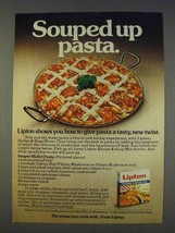 1977 Lipton Soup Mix Ad - Souper Skillet Pasta Recipe - $18.49
