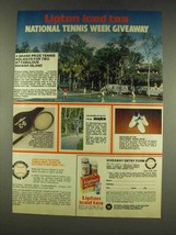 1977 Lipton Tea Ad - National Tennis Week - £14.44 GBP