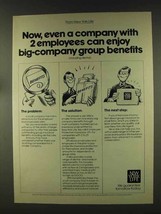 1977 New York Life Insurance Ad - Group Benefits - £14.53 GBP