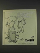 1977 Oasis Water Cooler Ad - A Spoonbill Named Gil - £14.53 GBP