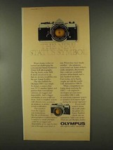 1977 Olympus OM-1 and OM-2 Cameras Ad - Status Symbol - £14.46 GBP