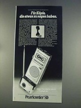 1977 Olympus Pearlcorder SD Ad - in German - Fur Kopfe die etwas zu sagen haben - £14.74 GBP