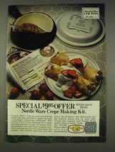 1977 Nordic Ware Crepe Making Kit Ad - £14.53 GBP