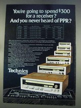1977 Panasonic Technics Receiver Ad - Heard of PPR? - £14.78 GBP