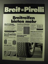 1977 Pirelli Tires Ad - in German - Breit=Pirelli - £14.69 GBP