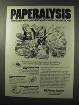 1977 Pitney Bowes Ad - Paperalysis Business Pain - £14.55 GBP