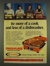 1977 Rival Crock-Plate Ad - Be More of a Cook - £14.48 GBP